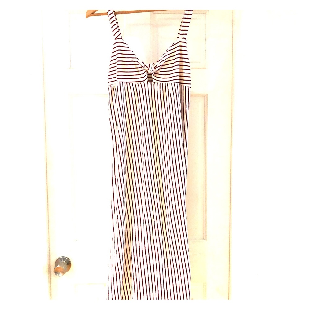 Zara size M midi striped dress.